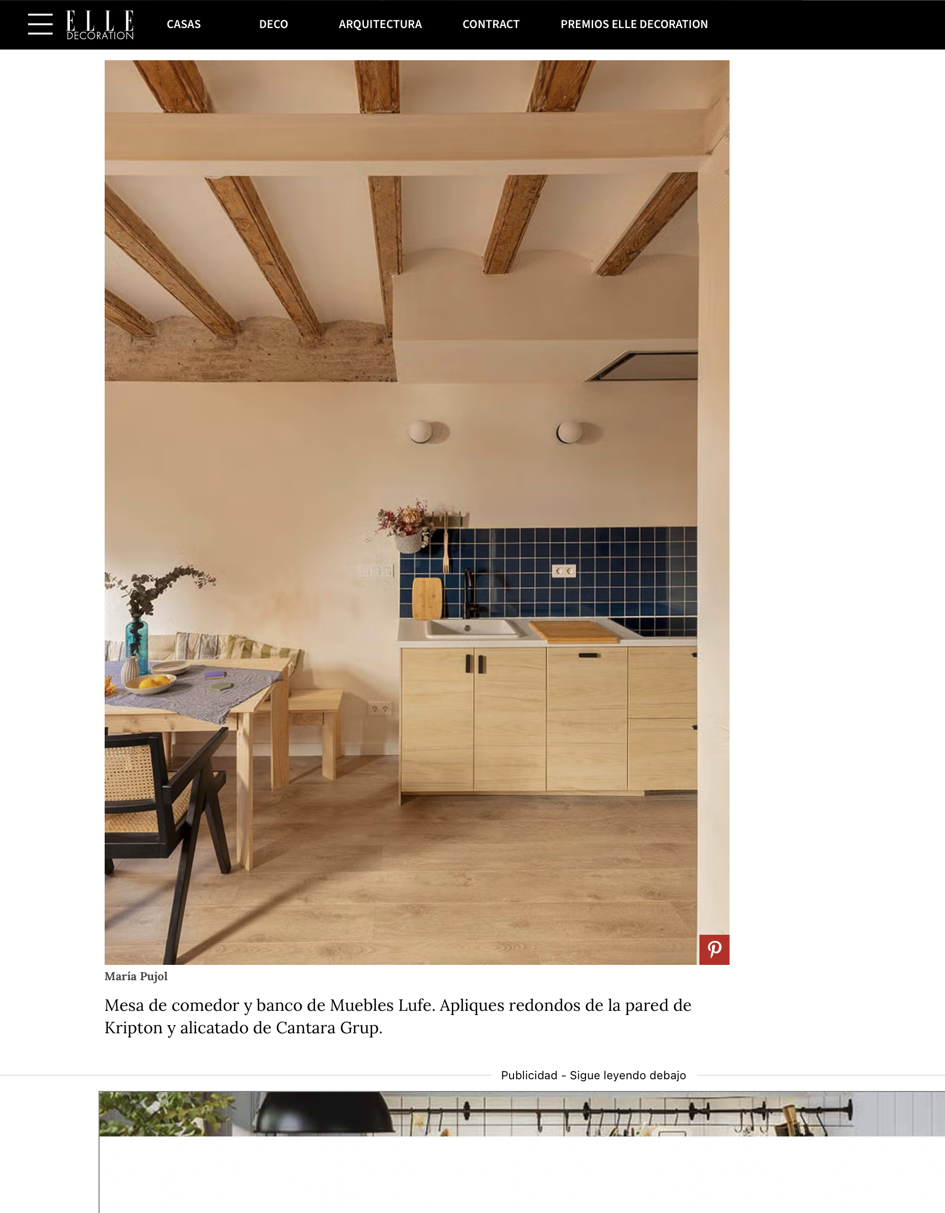 UN PISO DE 45 M2 REFORMADO EN BARCELONA, CON UN DISEÑO QUE HACE UN GUIÑO AL COLORIDO MERCADO DE SANTA CATERINA